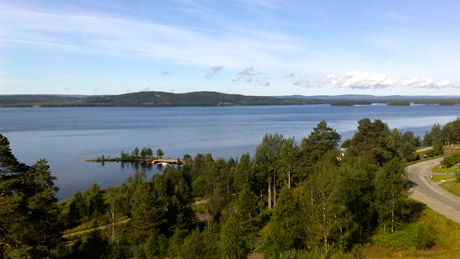 Utsikt från Hotell Vilhelminas terrass